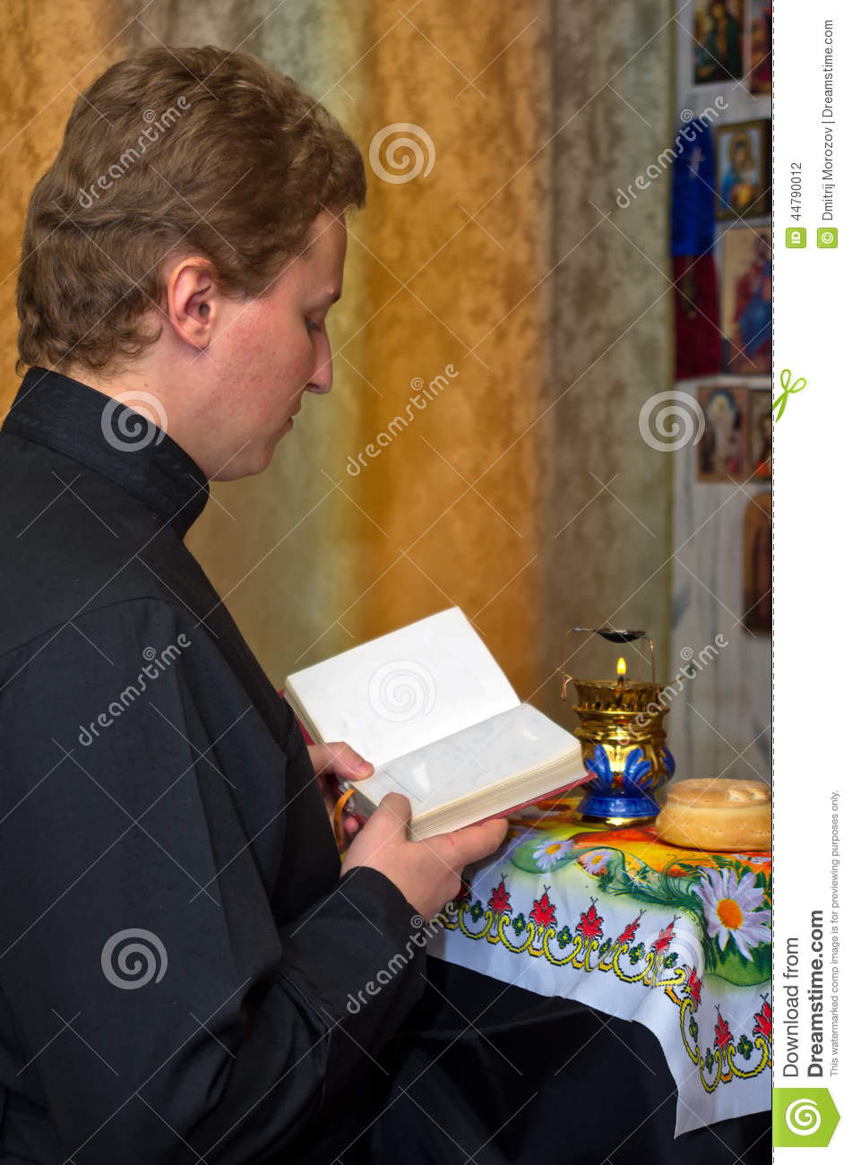 Young Man Seeking Shelter In The Lord Jesus Christ Stock Photo   Image