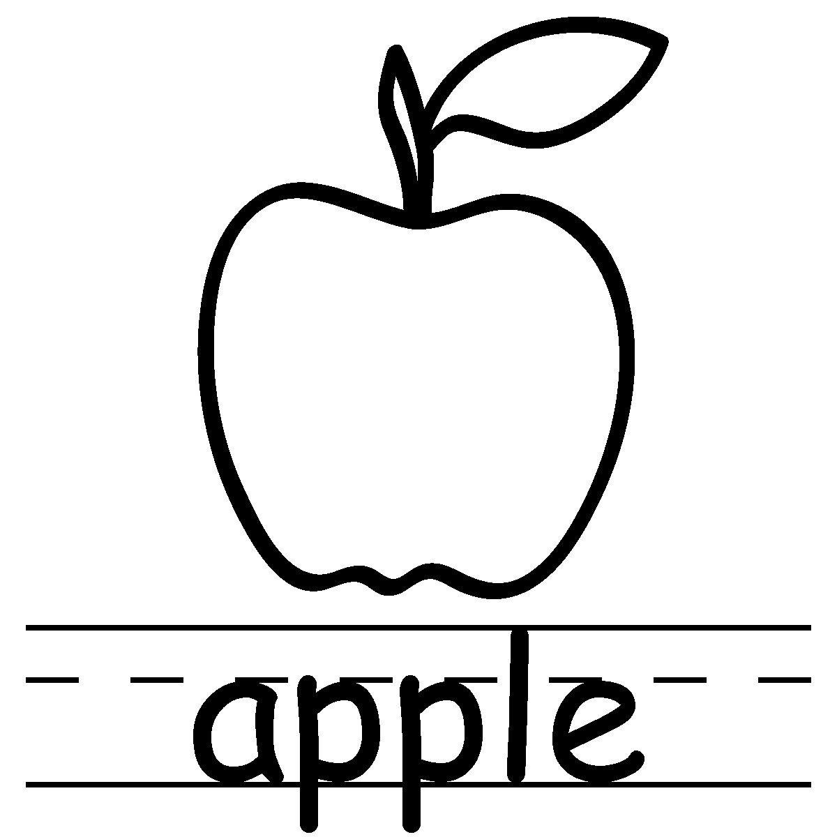 Apple Clip Art Black And White   Clipart Panda   Free Clipart Images