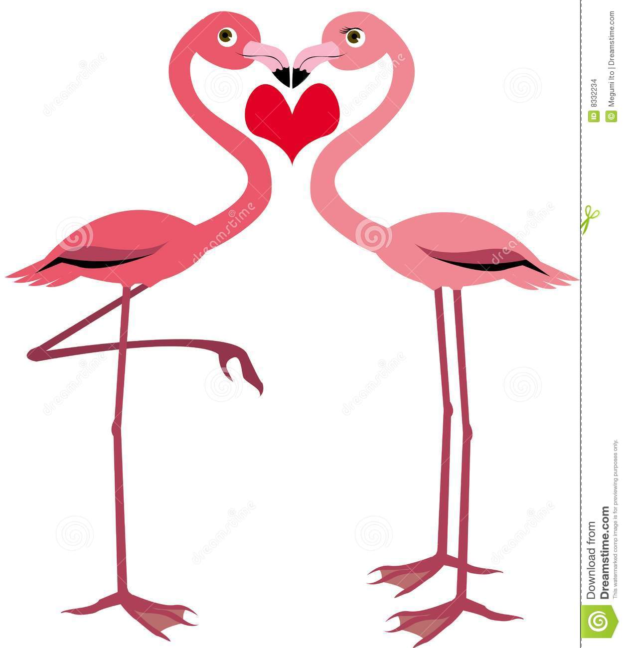 Cute Flamingo Stock Images   Image  8332234