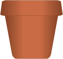 Flower Pot Clip Art   Terracotta Flower Pot Clip Art