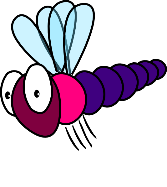Free Cartoon Dragonfly Clip Art