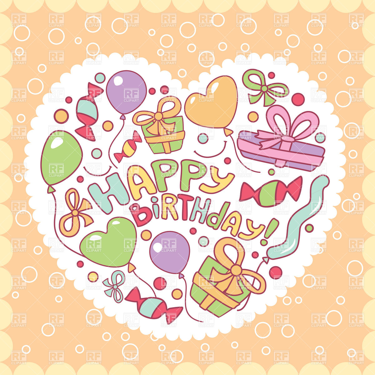 Gifts And Balloons 20085 Download Royalty Free Vector Clipart  Eps