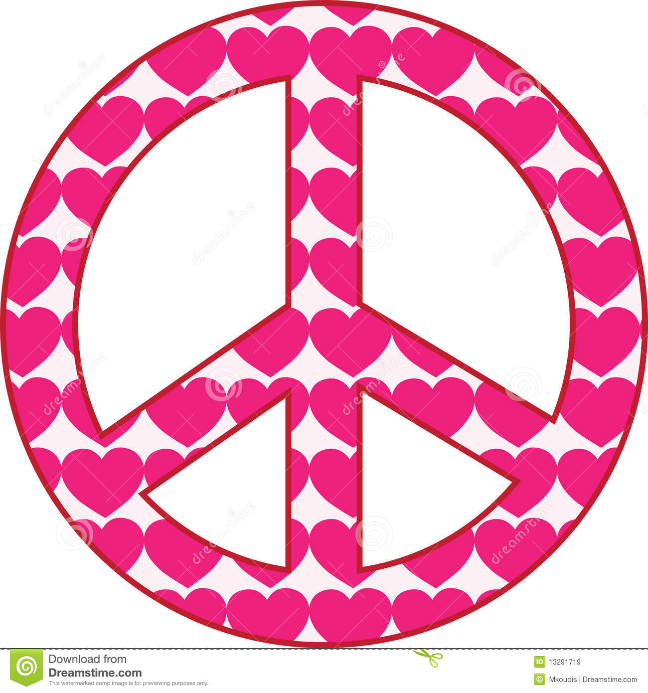 Heart Peace Sign Royalty Free Stock Images   Image  13291719