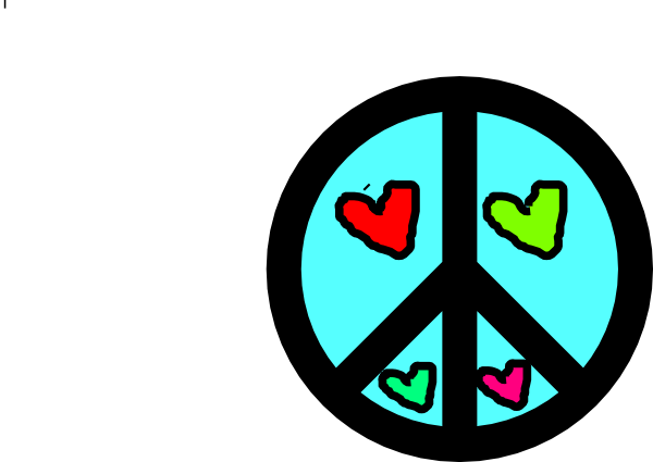 Hearts Peace Clip Art At Clker Com   Vector Clip Art Online Royalty    