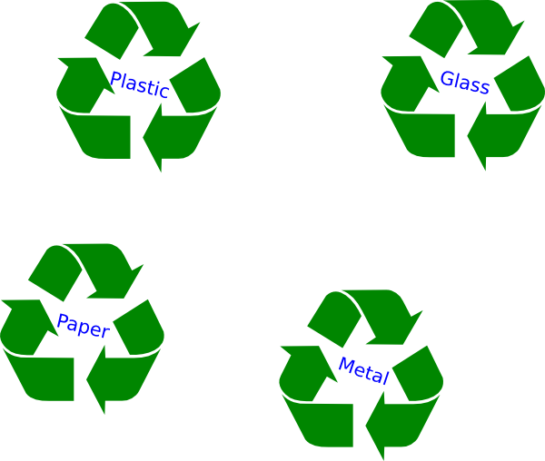 Large Green Recycle Symbol Clip Art