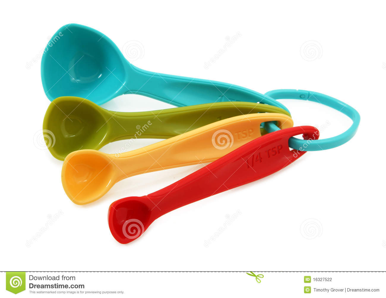 Measuring Spoon Clip Art Colorful Measuring Spoons Over