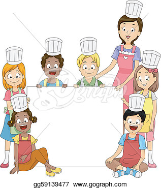 Members Of A Cooking Club  Stock Clipart Illustration Gg59139477