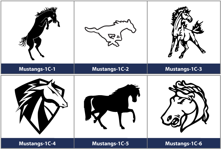 Mustang Mascot Clipart Kustom Imprints Mascot Designs