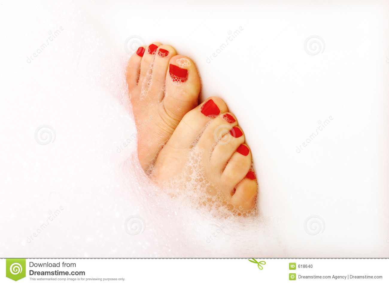 Painted Toes Stock Photo   Image  618640