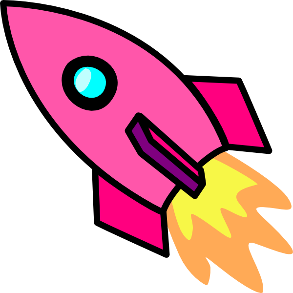 Pink Rocket Clip Art At Clker Com   Vector Clip Art Online Royalty