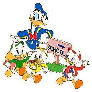     Pins   Donald Duck And Huey Dewey   Louie Back To School Series Pin