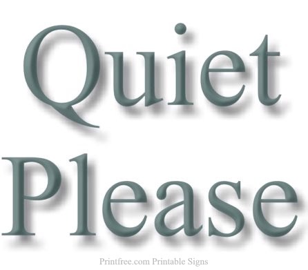 Quiet Please Sign Clip Art Gallery Pictures