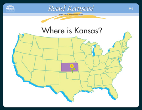 Read Kansas  Primary   P 2 Where Is Kansas    Kansas Historical    