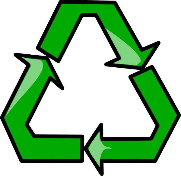 Recycling Sign Symbol Clip Art At Clker Com   Vector Clip Art Online    