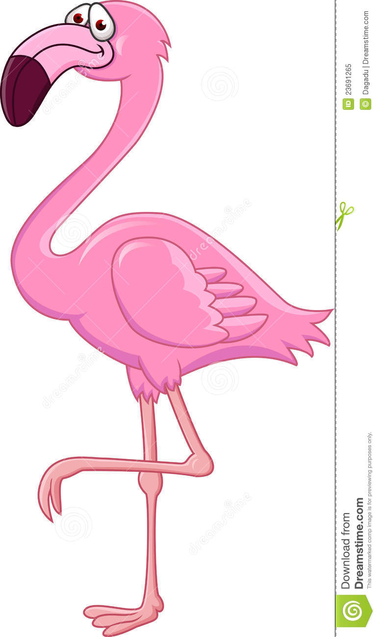 Royalty Free Stock Photo  Flamingo Cartoon  Image  23691265