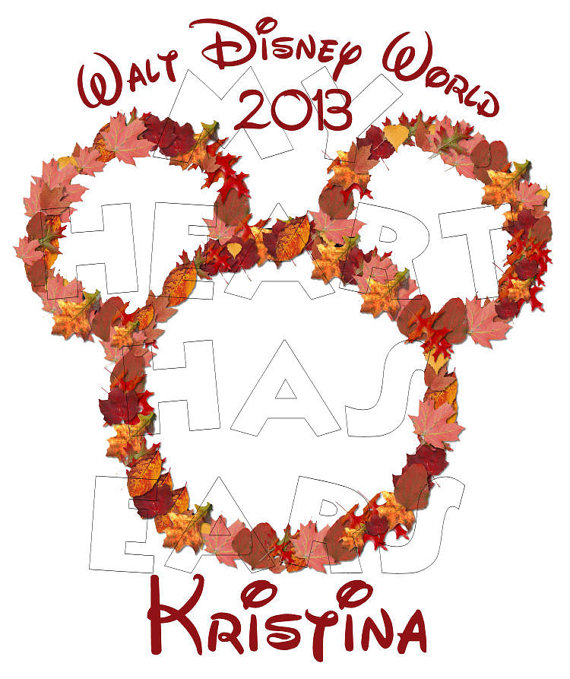 Thanksgiving Mickey Mouse Personalized Iron On Transfer Digital Clip