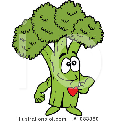 Broccoli Clipart  1083380   Illustration By Lafftoon