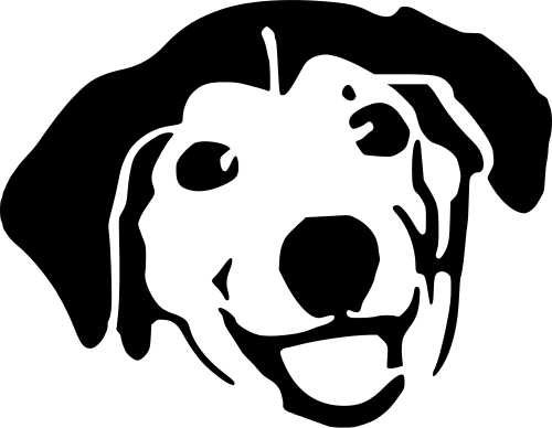 Dog Face Clip Art Black And White Dog Face Png