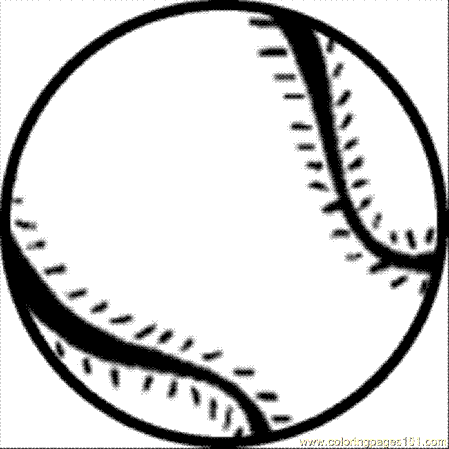 Free Printable Coloring Page Baseball Clipart Ball  Sports   Baseball