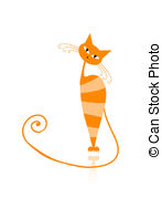 Lazy Cat Illustrations And Clipart
