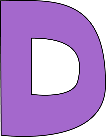 Purple Letter D Clip Art   Purple Letter D Image