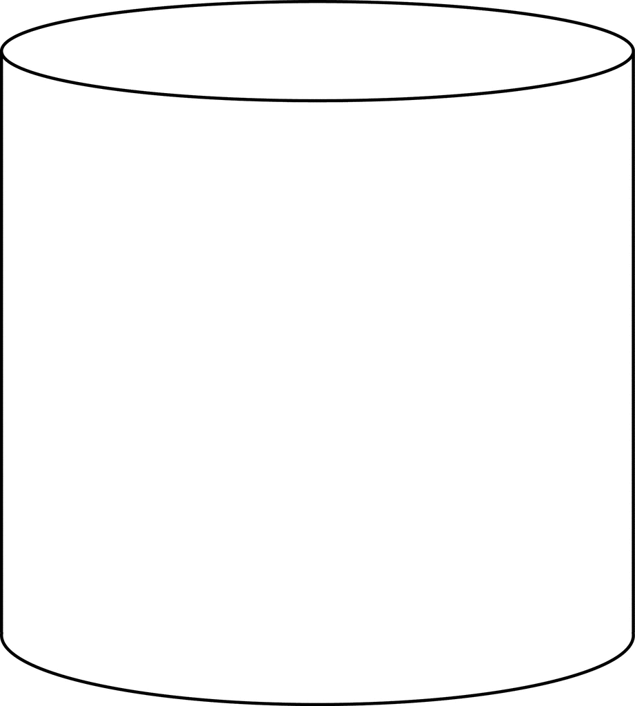 Right Circular Cylinder   Clipart Etc