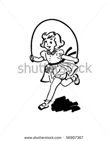 Skipping Clipart Girl With Skipping Rope