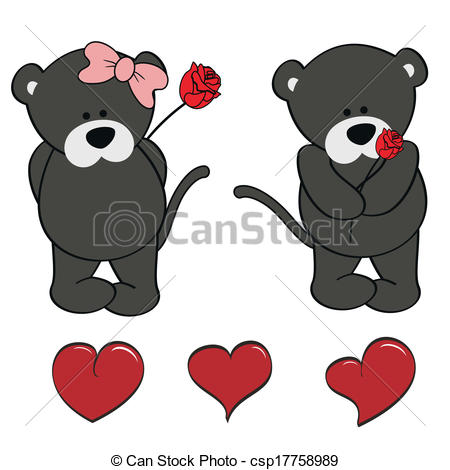 Baby Panther Clip Art Vector   Panther Baby Cute