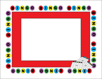 Bingo Backgrounds Bingo Frames  Frames Layout Pages Clip Art