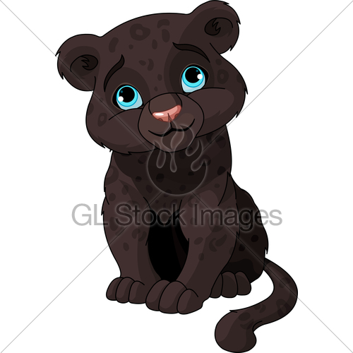 Black Panther Cub   Gl Stock Images