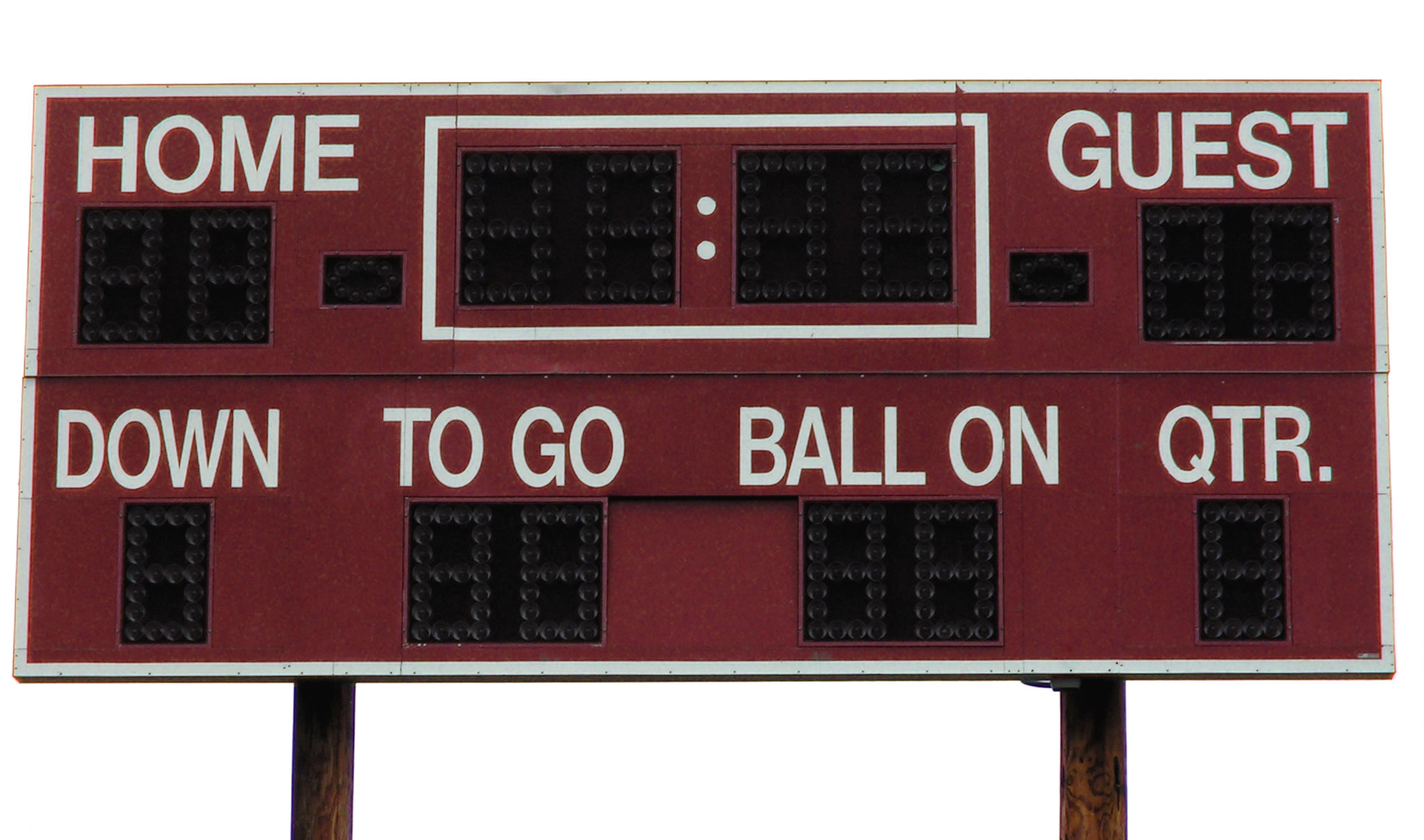 Blank Scoreboard Clipart Blank Football Scoreboard