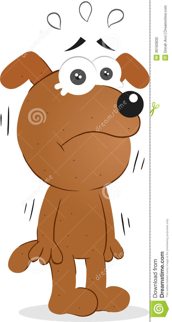 Cartoon Funny Dog Sad And Crying
