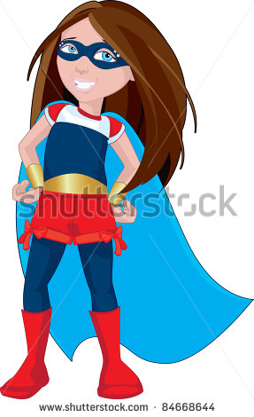 Character Illustration Of A Strong Young Female Superhero    84668644