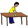 Clean Off Table Clip Art