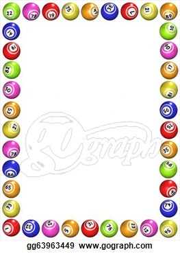Clip Art   Bingo Boarder  Stock Illustration Gg63963449   Gograph