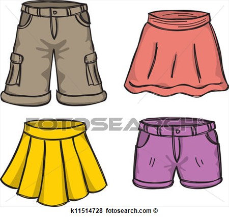 Clip Art   Pants And Skirts Color  Fotosearch   Search Clipart