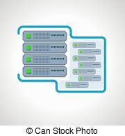 Computer Icon Virtual Server Design Element   Computer Icon   