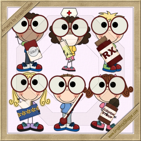 Get Well Kiddos Limited Clip Art Collection    1 00   Graphics Shoppe