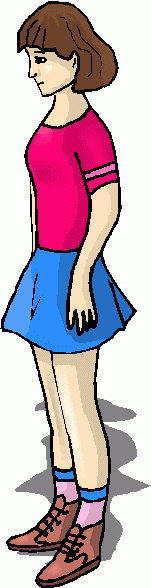 Girl In Skirt Clipart   Girl In Skirt Clip Art