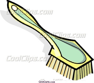 Hair Brushes Vector Clip Art