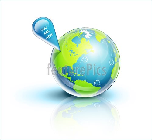 Illustration Of Planet Earth You Are Here  Clip Art To Download At
