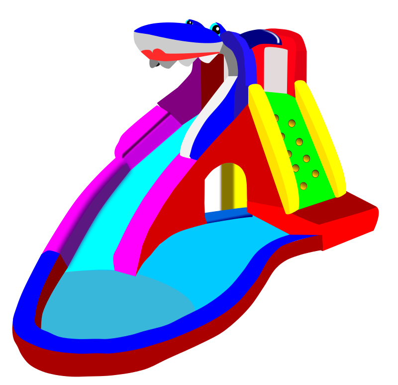 Inflatable Water Slide Clipart   Clipart Panda   Free Clipart Images