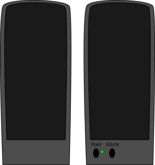 Loud Speakers   Vector Clip Art