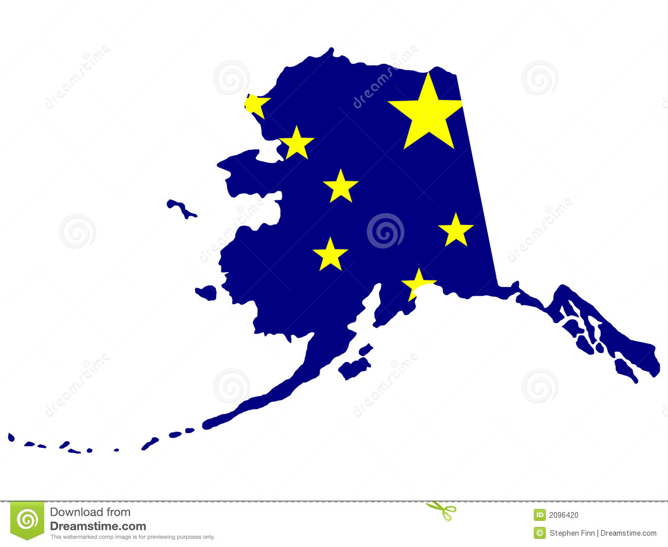 State Of Alaska Stock Photo   Image  2096420
