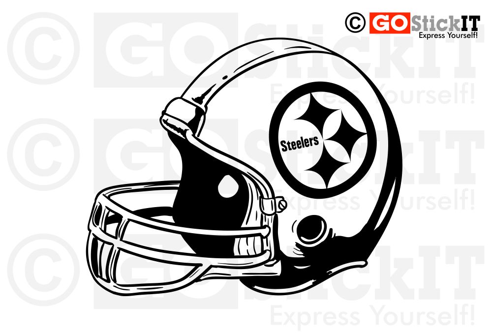 Steelers Football Helmet