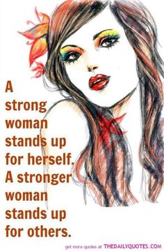 Strong Woman Clip Art A Strong Woman Stands Up For