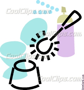 Toilet With Toilet Brush And Vector Clip Art