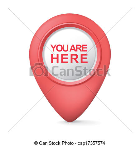 Vector   3d You Are Here Symbol   Stock Illustration Royalty Free
