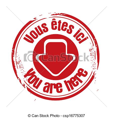 Vector Clipart Of Stamp You Are Here Csp16775307   Search Clip Art