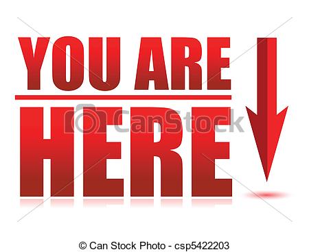 Vector   You Are Here   Stock Illustration Royalty Free Illustrations